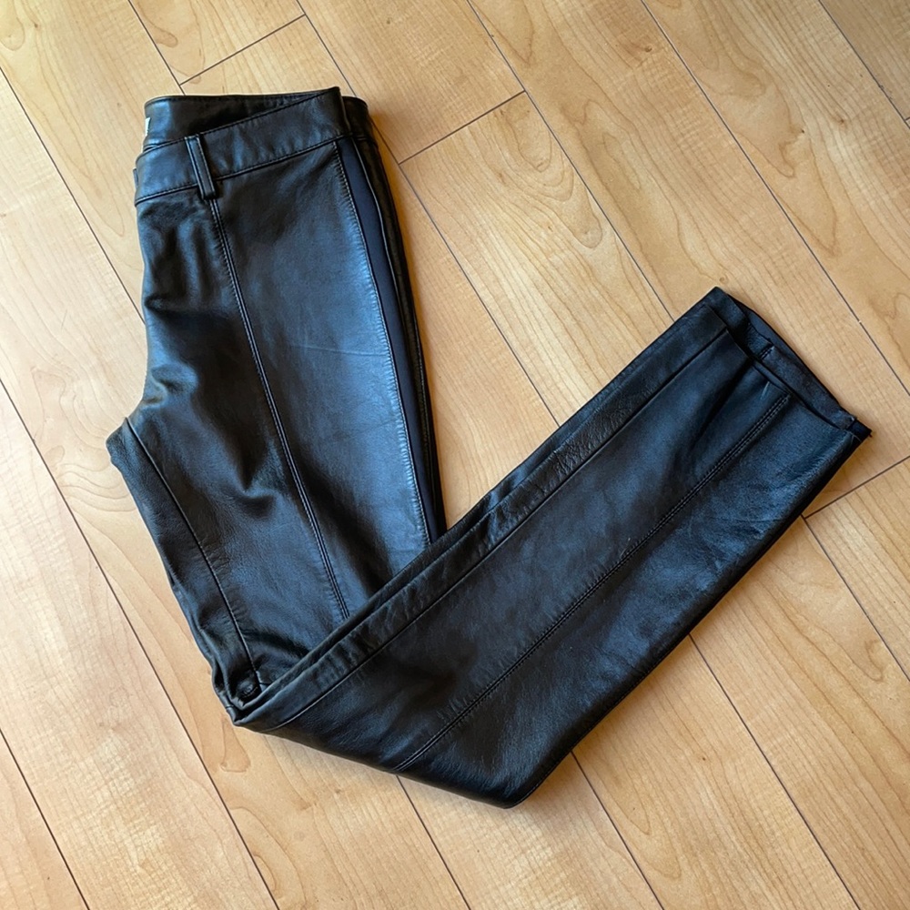Marciano genuine leather skinny pants